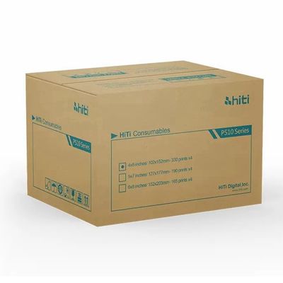 Original Hiti P510s / P510K / P510L Drucker-Kit 6x8&quot; 152x203 mm Fotopapier und Band