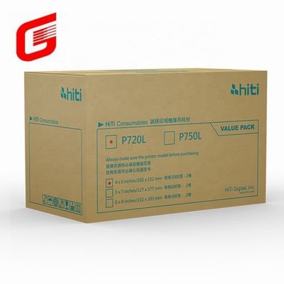 Hiti P750L Fotopapier und Band Druckkit für 4x6 Fotos Versand DHL UPS TNT FEDEX