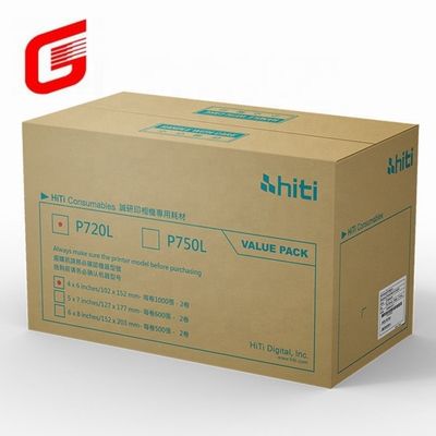 Hiti P750L Fotopapier und Band Druckkit für 4x6 Fotos Versand DHL UPS TNT FEDEX