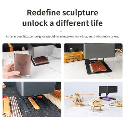 1 Max Papiergröße USB-Schnittstelle Lasergraviermaschine für Holz-Kunststoff-Mini-Logo-Drucker