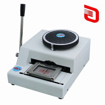 Maximale Schreibreichweite 102x86 mm Manuelle Edelstahlplattenprägungsmaschine für Hunde-Tag
