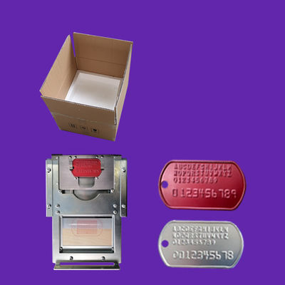 1/7 Zoll Zeichenintervall 72 Buchstaben Hunde-Tag ID Metall-Tag Stanzmaschine Präge-Maschine