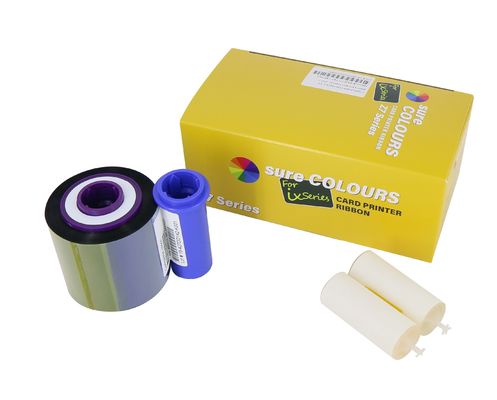 800077-742 Zebra YMCKO Ribbon 750 Bilder für ZXP 7er Drucker Schwarz Druckgeschwindigkeit 1