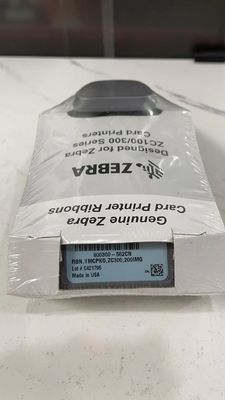 Silberner Perlenfarbband gegen Fälschungen für Zebra ZC300 ZC100 Plastikkartendrucker