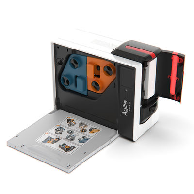 Doppelseitiger Retransfer IC ID Visitenkarten-Drucker mit 3,5 Zoll Farb-LCD-Touchscreen