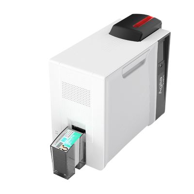 Doppelseitiger Retransfer IC ID Visitenkarten-Drucker mit 3,5 Zoll Farb-LCD-Touchscreen