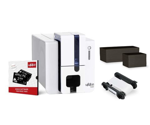 Evolis Edikio FLEX Tag-Drucker Namenkarte 12 Punkte/mm 300dpi USB Ethernet für vollständige Tags