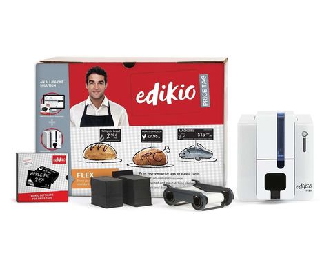 Evolis Edikio FLEX Tag-Drucker Namenkarte 12 Punkte/mm 300dpi USB Ethernet für vollständige Tags