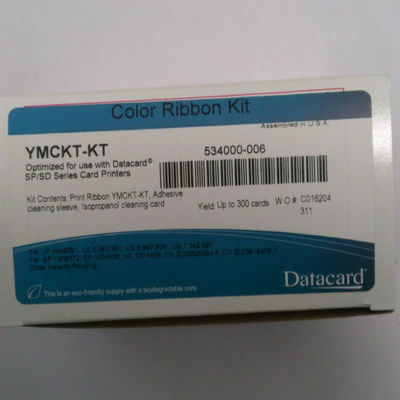 300 Ausdrucke Datenkarte CD800 Band YMCKF-KT Fluoreszenzband kompatibel mit 534000-006