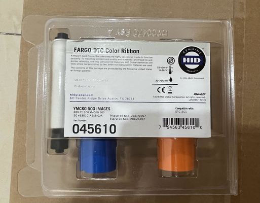 Breite 9mm Original versteckt Fargo 45610 YMCKO Vollfarbband für DTC1500 500 Drucke