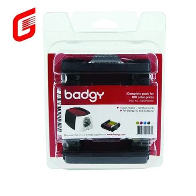 Badgy100/200 Kartendrucker Evolis CBGR0100C YMCKO Band für professionelle und Drucktechnik