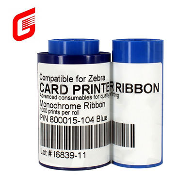 1000 Bild Blau Band für Zebra P310i P330i Drucker Blau 800015-104