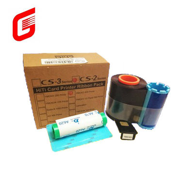 CS-2 Kompatibles YMCKO-C6 Farbband für HITI CS-220e Kartendrucker 400 Drucke/Rolle