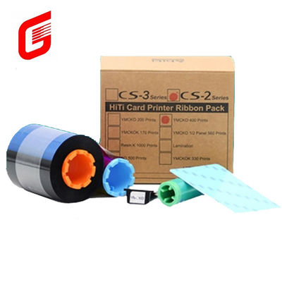 CS-2 Kompatibles YMCKO-C6 Farbband für HITI CS-220e Kartendrucker 400 Drucke/Rolle