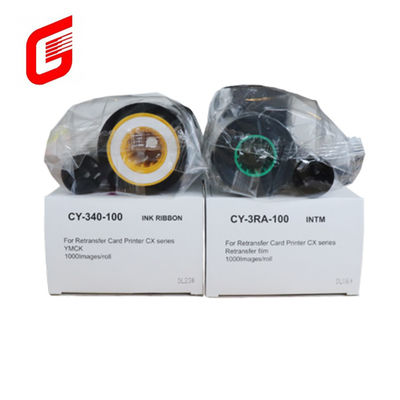 Langlebige Druckdauer CY-3RA-100 und CY-340-100 Filmband für den ID-Kartendrucker CX7000