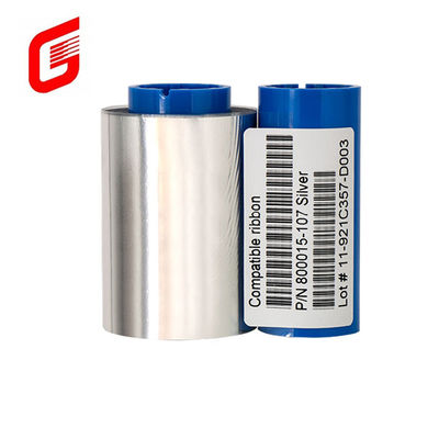 Kompatible Zebra P310i P330i P430i Einfarbiges Silberband 800015-107 für P300C P300F P420i P520i