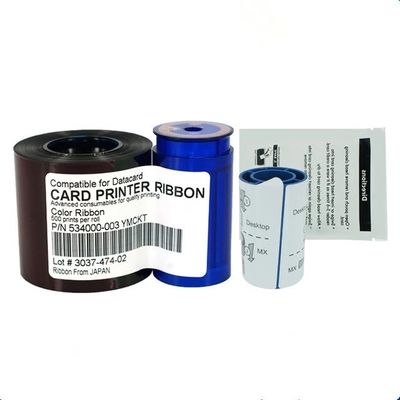 Nylon 66 Druckerband für Datenkarte 534000-003 YMCKT Farbband 500Drucke