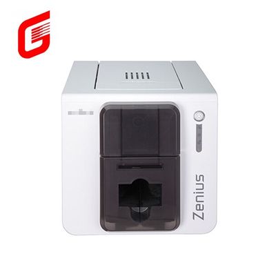 Hochgeschwindigkeits-Farbdruckmaschine YMCKO Evolis Zenius Einseitiger PVC-ID-Kartendrucker für CR80-Karten