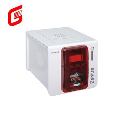 Hochgeschwindigkeits-Farbdruckmaschine YMCKO Evolis Zenius Einseitiger PVC-ID-Kartendrucker für CR80-Karten