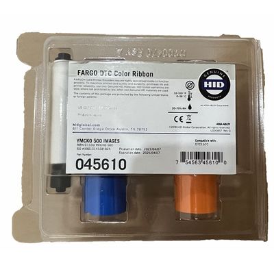 500 Druckleistung Original YMCKO Band für Fargo 45610 DTC1500 Drucker Original