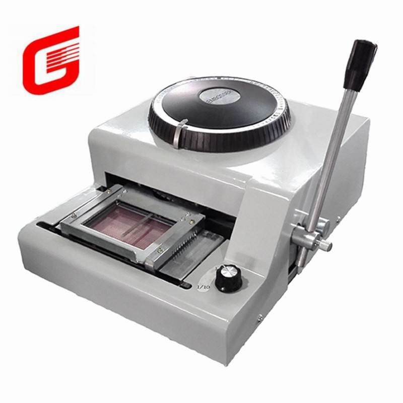 PVC-Karten-Embosser-Stempelmaschine für Visitenkarten 68/72 Daisy Wheel SDK enthalten