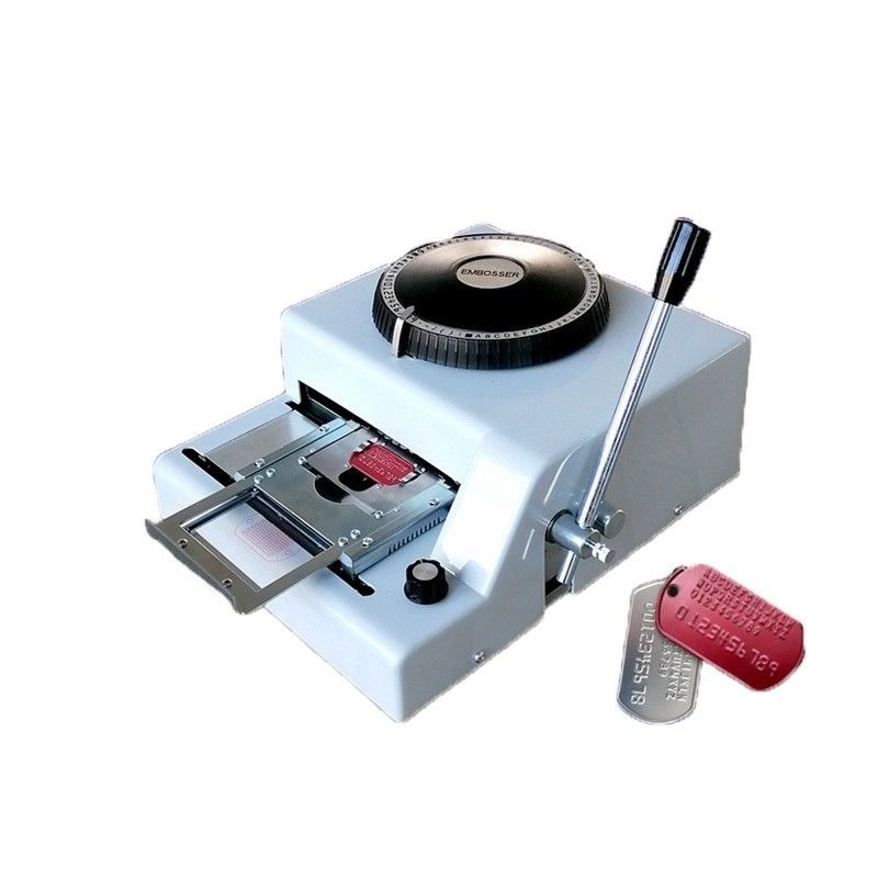 1/7 Zoll Zeichenintervall 72 Buchstaben Hunde-Tag ID Metall-Tag Stanzmaschine Präge-Maschine