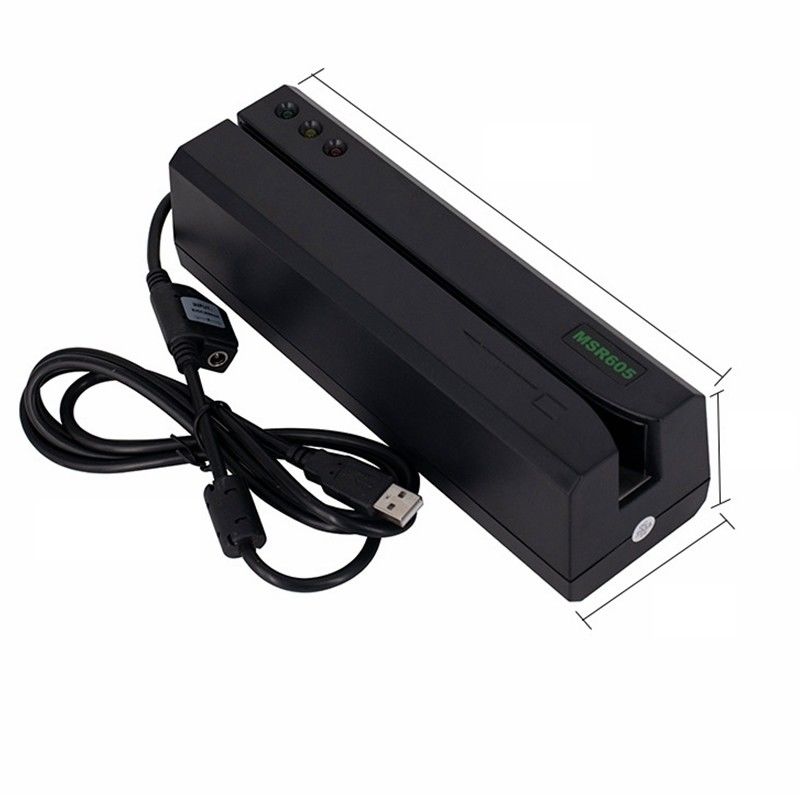 MSR605 Magnetstreifenkartenleser-Schreiber für Windows USB 3 Tracks und Software Suite