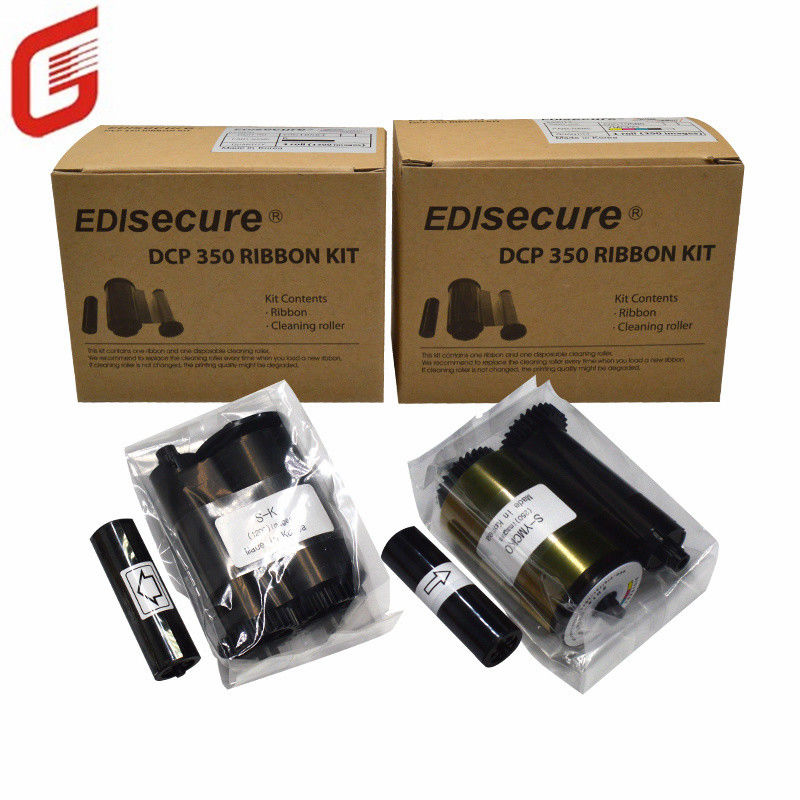 Original DIC10580 YMCKO Farbband-Kit 250 Bilder pro Rolle für DCP 350 ID-Kartendrucker