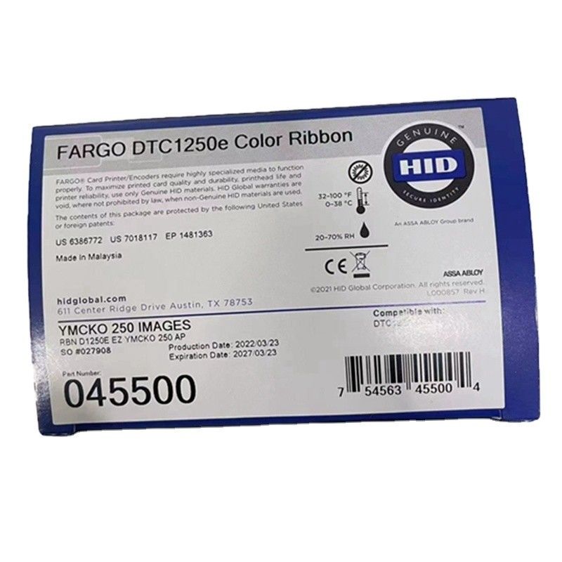 Original 045500 YMCK Band für DTC1250e Business ID IC Card Drucker Leistung