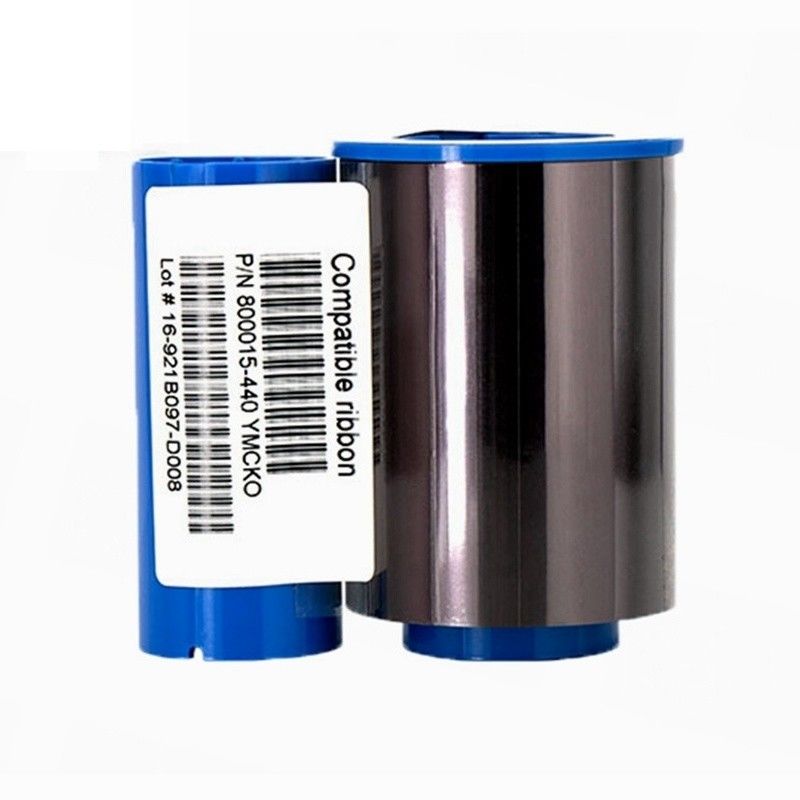 Zebra P330i P430i Druckerband 800015-440 YMCKO Farbe für 200 Visitenkarten