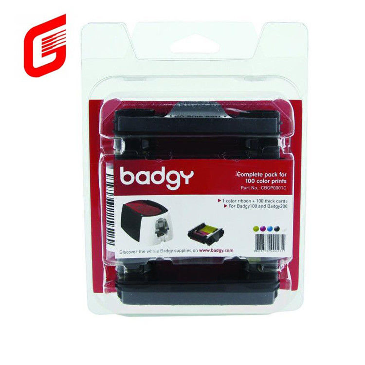 9mm Breite CBGR0100C Farbband Kompatibel mit Badgy100 und Badgy200 Kartendrucker