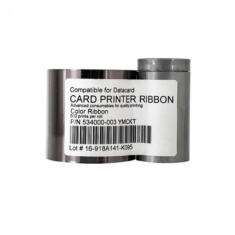 Nylon 66 Druckerband für Datenkarte 534000-003 YMCKT Farbband 500Drucke