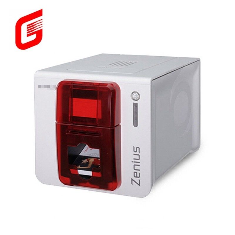 Hochgeschwindigkeits-Farbdruckmaschine YMCKO Evolis Zenius Einseitiger PVC-ID-Kartendrucker für CR80-Karten
