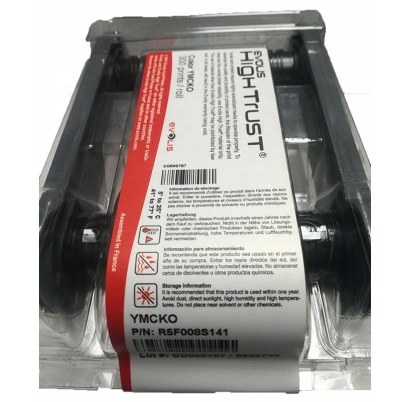 Evolis R5F008S141 Farbband für Karten mit einer Breite von 12 mm und für den Primacy/Zenius/Elypso-Drucker