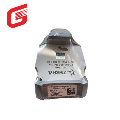 Vollfarbiges Band 200 Drucke mit Zebra 800300-250D YMCKO ZC100 Farbstoffsublimationskartendrucker Zebra YMCKO Band